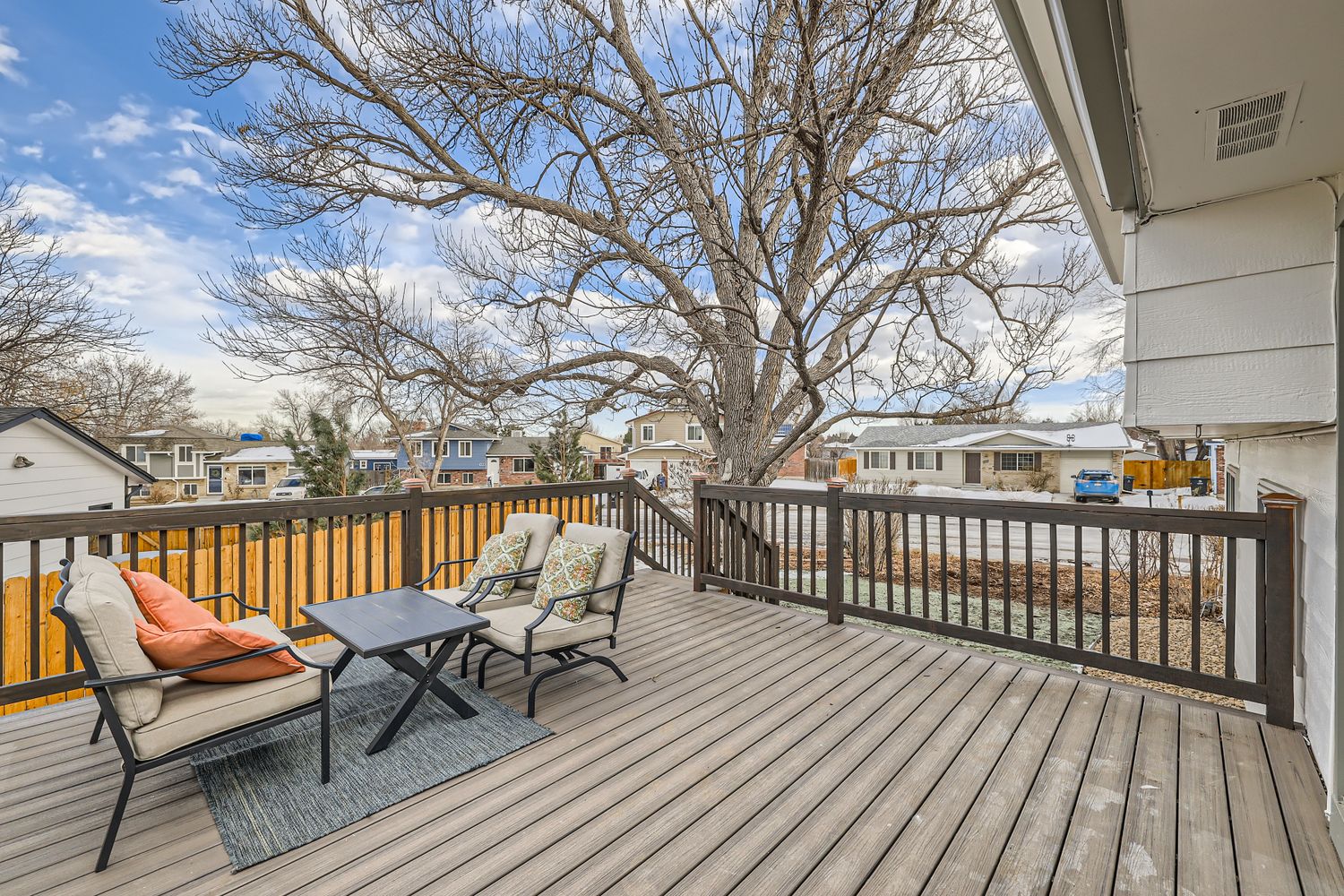 Custom outdoor deck and residential construction project in Littleton
