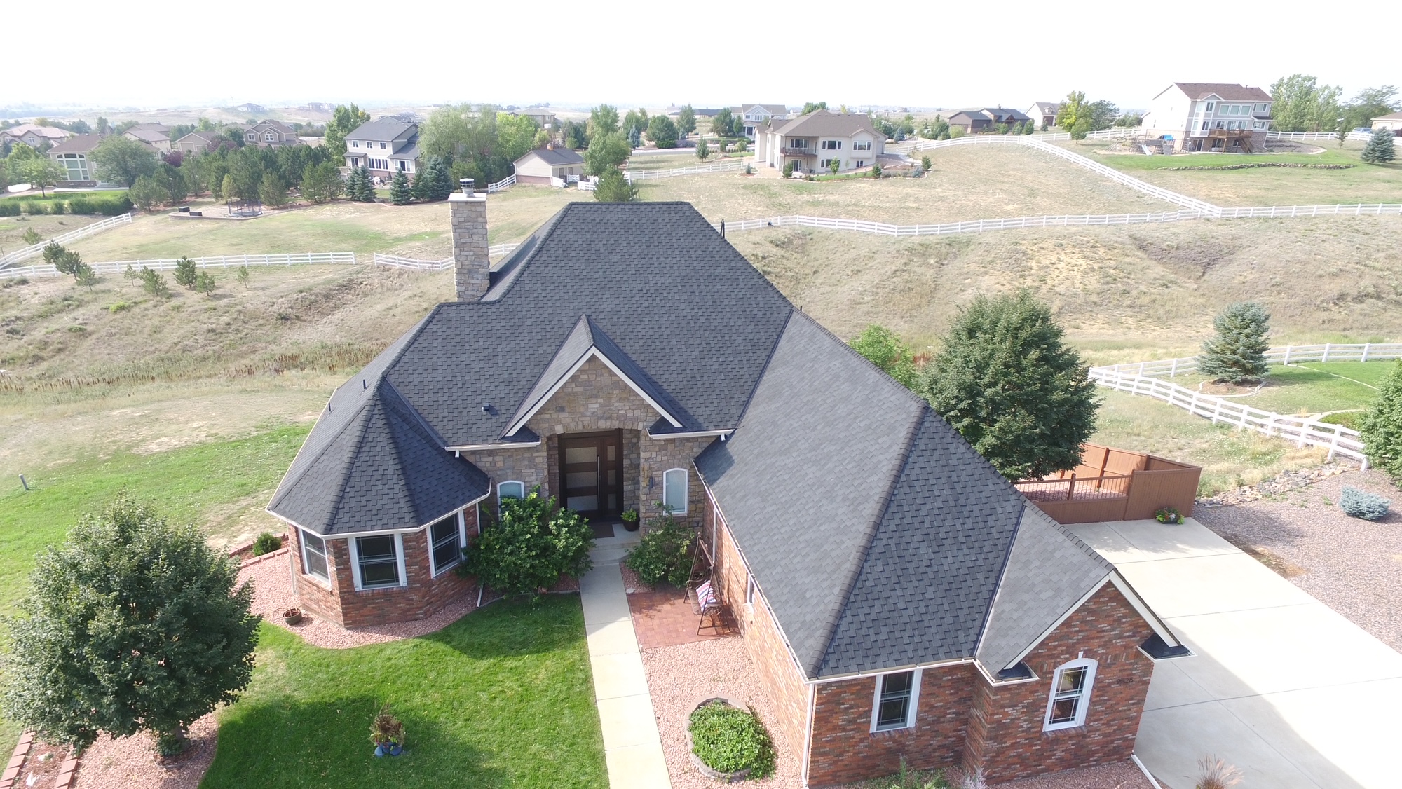 Premium asphalt roof replacement on a Littleton, Colorado home